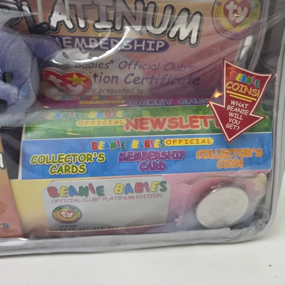 *RARE* 1999 Beanie Babies Official Club Platinum Edition Membership Kit UNOPENED